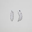 Silver spike earrings