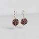 Silver earrings: Pomegranate