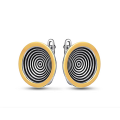 Silver earrings: Labyrinth