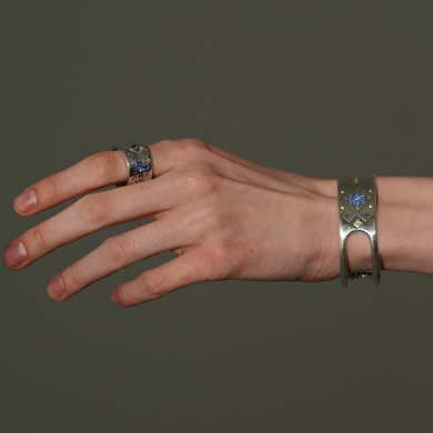 Silver bracelet: Vyshyvanka of the indomitable