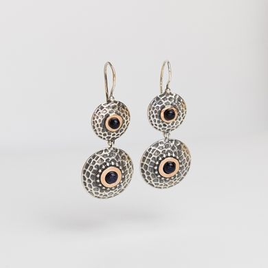 Silver earrings: View