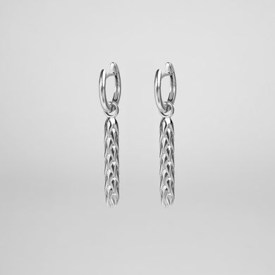 Silver earrings: Ear large (4 cm)