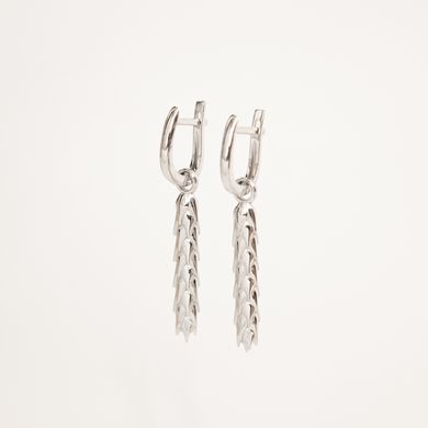 Silver earrings: Ear large (4 cm)