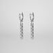 Silver earrings: Ear large (4 cm)