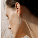 Silver earrings: Ear large (4 cm)