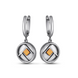 Silver earrings: Style with mother-of-pearl