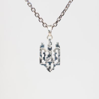 Silver pendant: Pixel