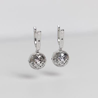 Silver earrings: Vyshyvanka