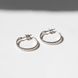 Small silver earrings: Ear rings (2 cm)