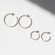 Small silver earrings: Ear rings (2 cm)