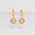 Gold-plated silver earrings: Pearl