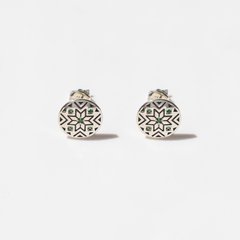 Silver earrings: Vyshyvanka