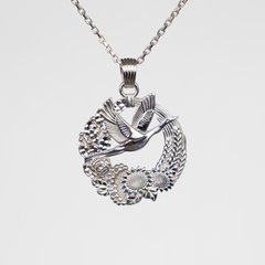 Silver pendant: Motherland