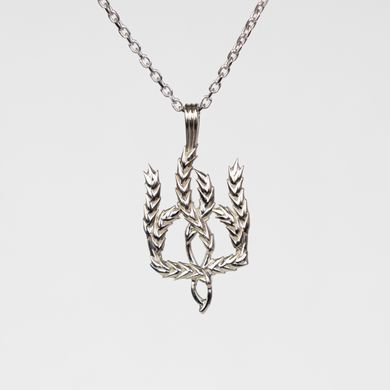 Silver pendant: Trident in ears of corn