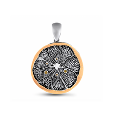 Silver pendant: Lemon