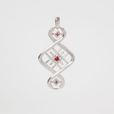 Silver pendant: DNA