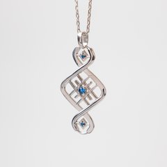 Silver pendant: DNA