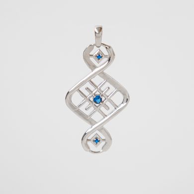 Silver pendant: DNA