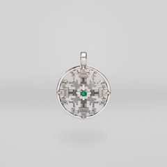 Silver pendant: Nation Code