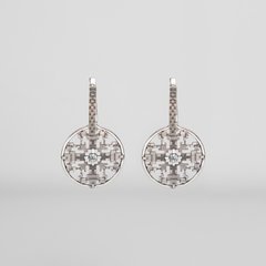 Silver earrings: Code of the Nation