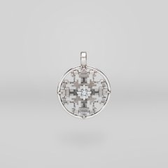 Silver pendant: Nation Code