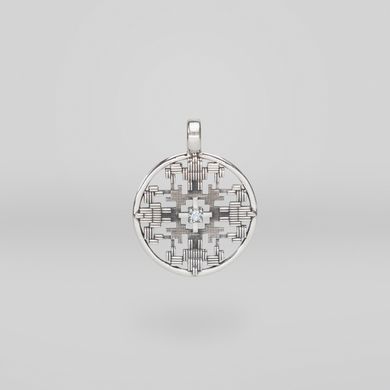 Silver pendant: Nation Code