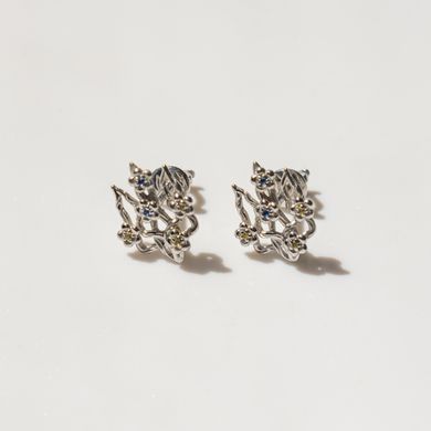 Silver puset earrings: Spring and freedom