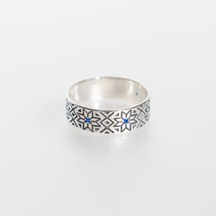 Silver ring: Vyshyvanka