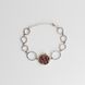 Silver bracelet: Garnet