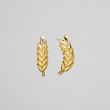 Silver earrings: Spikelets