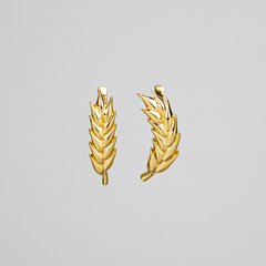 Silver earrings: Spikelets