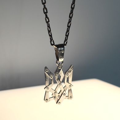 Silver Pendant: Knight's Trident