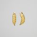 Silver earrings: Spikelets