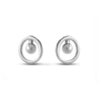 Silver earrings: Magic circle