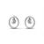 Silver earrings: Magic circle